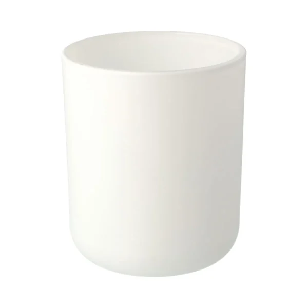Matte White Cambridge Style Candle Jar