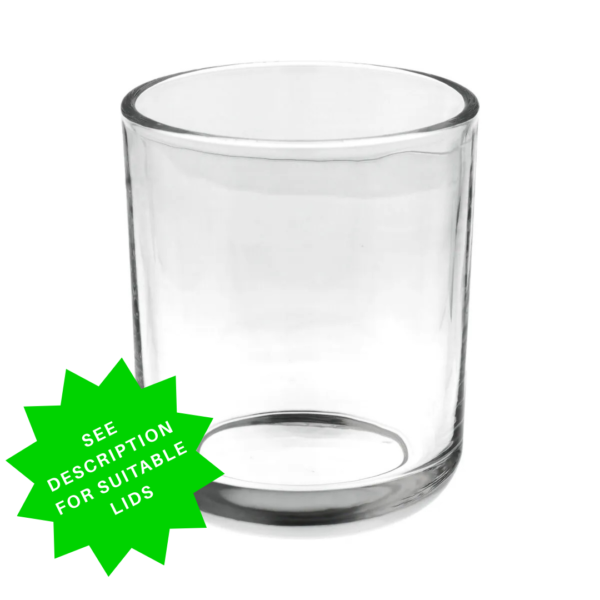 Clear Cambridge Style Candle Jar